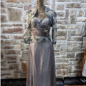 Montage Bon Cheri  grey  gown with bolero jacket/Mother of the Bride/Groom